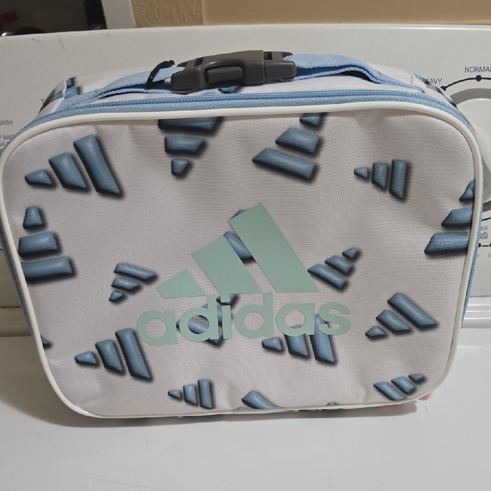 Adidas Kids Lunch Bag - White and Blue